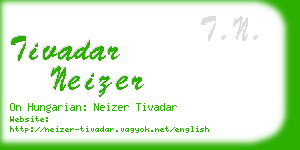 tivadar neizer business card